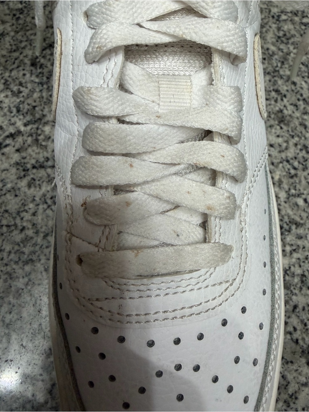 Nike Court Vision Alta LTR Triple White Platform Sneaker DM0113-100 Women's 8.5 - Picture 16 of 17